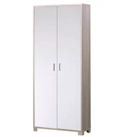 Mobile 2 ante olmo e bianco, 83x190x29 cm Mobili Multiuso