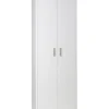 Mobili Multiuso-Sarmog Mobile 2 ante portascope bianco fiammato, 63x183x34 cm
