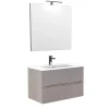 Decor Bagno Mobili Bagno|Mobile bagno "canaletto" cemento caldo, 80 cm