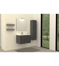 New Mobile bagno "canaletto" grigio, 80 cm Mobili Bagno