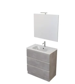 Mobili Bagno-Decor Bagno Mobile bagno "canova" cemento, 80 cm