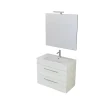 Mobili Bagno-Decor Bagno Mobile bagno "caravaggio" bianco venato, 80 cm