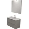 Mobili Bagno-Decor Bagno Mobile bagno "leonardo" cemento, 80 cm