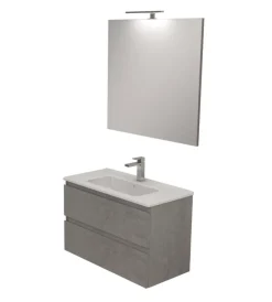 Mobili Bagno-Decor Bagno Mobile bagno "leonardo" cemento, 80 cm