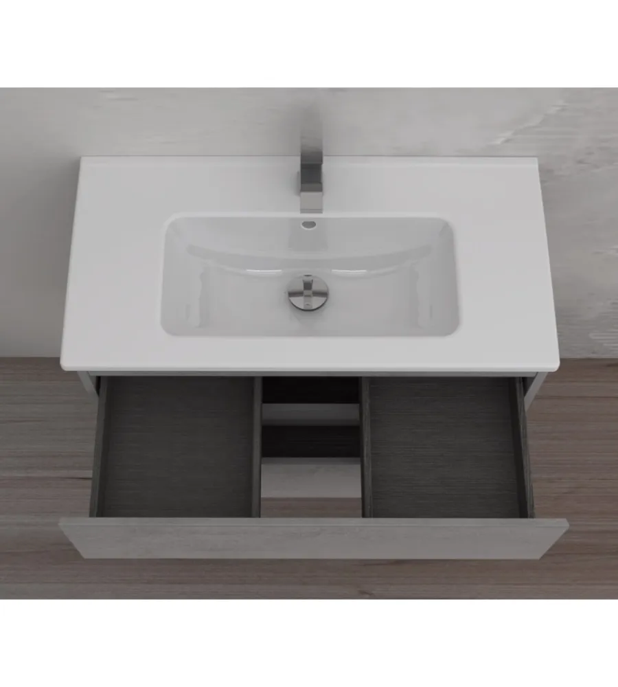 Mobili Bagno-Decor Bagno Mobile bagno "leonardo" cemento, 80 cm