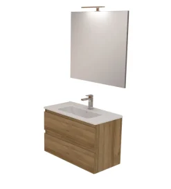 Sale Mobile bagno "leonardo" rovere, 80 cm Mobili Bagno