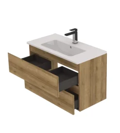 Sale Mobile bagno "leonardo" rovere, 80 cm Mobili Bagno