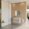 Mobili Bagno- Mobile bagno "linda" rovere grigio, 81x46x113 cm