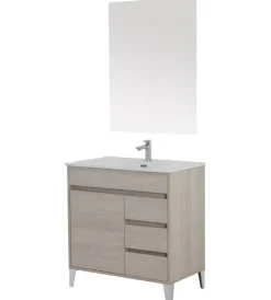 Mobili Bagno|Mobile bagno "mondo" rovere, 82x47x85,5 cm