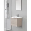 Mobili Bagno- Mobile bagno "petit" rovere chiaro, 50x36x42 cm