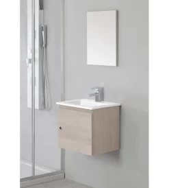 Mobili Bagno- Mobile bagno "petit" rovere chiaro, 50x36x42 cm