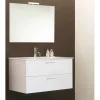Online Mobile bagno sospeso "alice" con 2 cassettoni bianco lucido, 80x47x53 cm Mobili Bagno