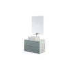 Discount Mobile bagno sospeso "furore" verde salvia, 90x46x58,5 cm Mobili Bagno