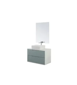 Discount Mobile bagno sospeso "furore" verde salvia, 90x46x58,5 cm Mobili Bagno