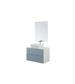 Mobili Bagno|Mobile bagno sospeso "furore" azzurro, 90x46x58,5 cm