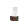 Mobili Bagno|Mobile bagno sospeso "maiori" verde bottiglia, 91,5x51x50 cm