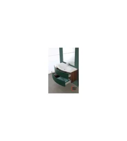 Mobili Bagno|Mobile bagno sospeso "maiori" verde bottiglia, 91,5x51x50 cm
