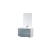 Best Mobile bagno sospeso "minori" ad onda azzurro, 91x51,5x50 cm Mobili Bagno