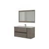 Outlet Mobile bagno sospeso "oxid" con specchio, 110x46x57 cm Mobili Bagno