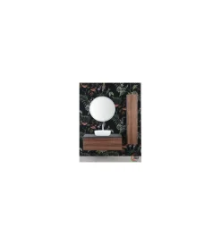 Mobile bagno sospeso "ravello" noce, 110x46x40 cm Mobili Bagno
