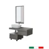 Mobili Bagno- Mobile bagno sospeso "shelf"cemento con cassetti, 120x50x8 cm