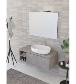 Sale Mobile bagno "tintoretto" cemento, 110 cm Mobili Bagno