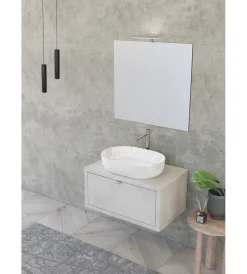 Mobili Bagno-Decor Bagno Mobile bagno "tintoretto" grigio, 80 cm