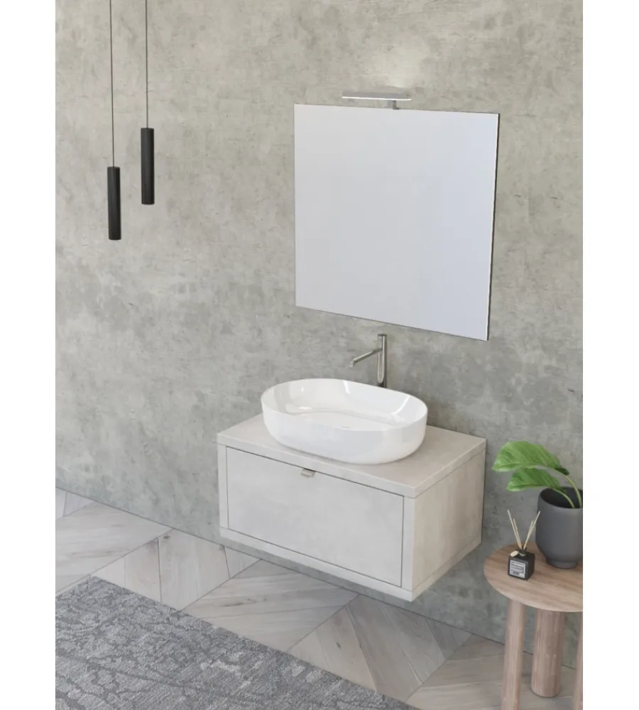 Mobili Bagno-Decor Bagno Mobile bagno "tintoretto" grigio, 80 cm