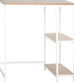 Clearance Mobile lavatrice "janet" bianco e legno, 90x60x93 cm Mobiletti Multiuso