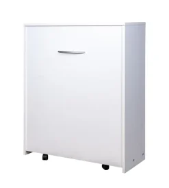 Letti E Comodini|Mobile letto estraibile a scomparsa con rete e materasso 80x190 cm