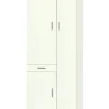 Mobili Multiuso-Sarmog Mobile porta biancheria bianco, 77x183x34 cm