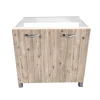 Cucina|Mobile sottolavello 2 ante "soft", 80 cm