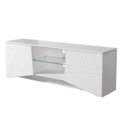Pareti Soggiorno E Porta Tv-BellaHome Mobile tv "malaga" bianco, 168,5x39,5x57 cm
