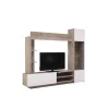 Mobile tv "torino" rovere e bianco, 204x35x174,5 cm Pareti Soggiorno E Porta Tv