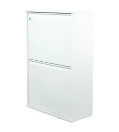 Raccolta Differenziata- Mobileco legno 4 secchi 18 litri bianco