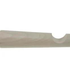 Tessile D'Arredo|Monoblocco cm 15 per bastone ø28mm con viti e tasselli sbiancato.