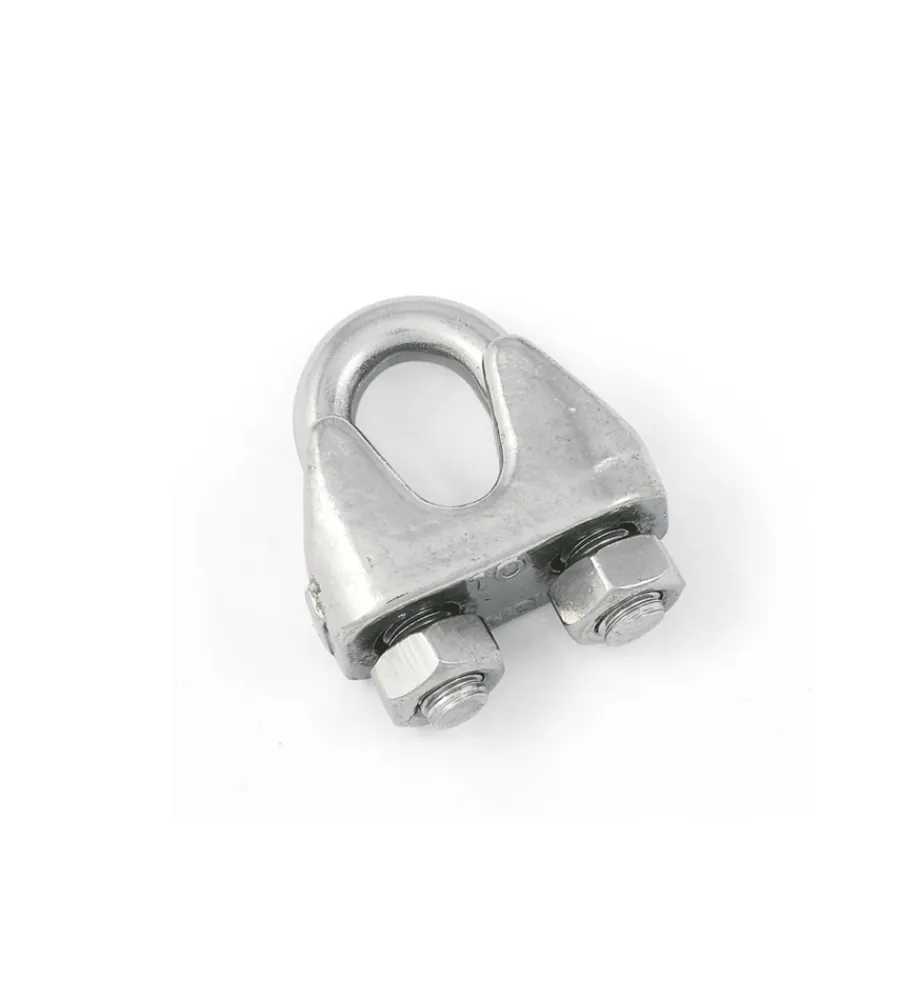 Sistemi Di Fissaggio- Morsetto per funi ø 11 mm. in acciaio zincato 2 pz.