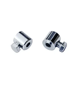 New Morsetto serracavi ø 3 mm. ferro zincato con vite laterale 4 pz. Sistemi Di Fissaggio
