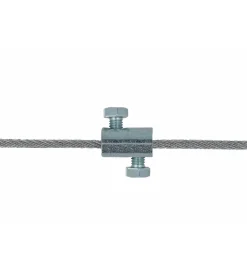 Sistemi Di Fissaggio|Morsetto serracavi ø 4,5 mm. in ferro zincato 2 viti laterali 4 pz.