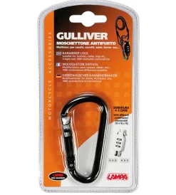 New Moschettone antifurto nero "gulliver" 90599 Moto