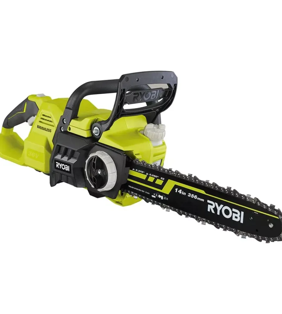 Motoseghe Ed Elettroseghe-Ryobi Motosega a batteria "ry36csx35a-0" barra oregon 35 cm 36v, solo corpo macchina