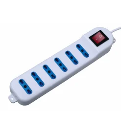 Best Multipresa 6 posti con interruttore - cavo da 1.5 metri. Multiprese Ed Adattatori
