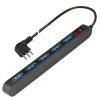 Outlet Multipresa con 5 usc. 10/16a 2p+t, 2 usc. 10-16a Multiprese Ed Adattatori