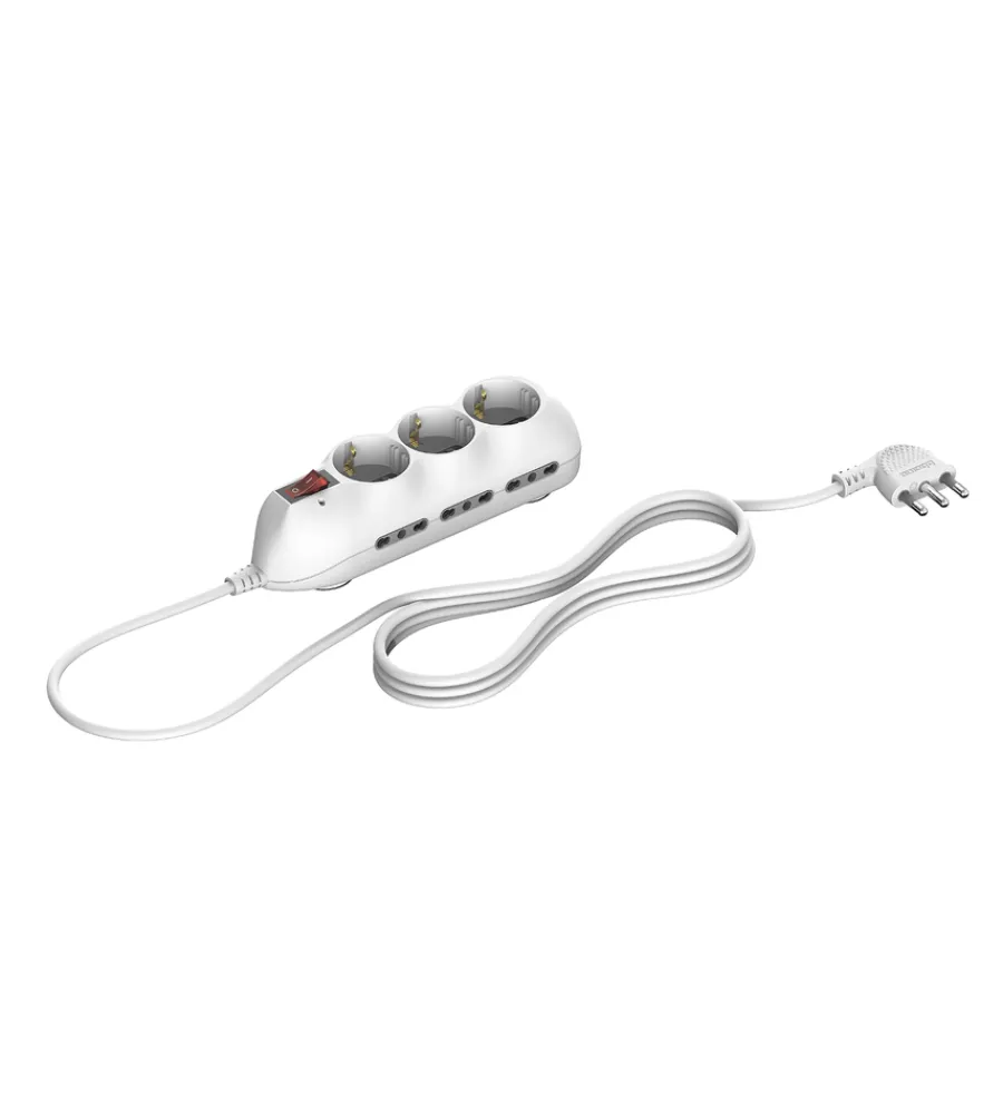 Multiprese Ed Adattatori-Bticino Multipresa slot6 6+3 prese spina16a int/salvafulmine griglia - .