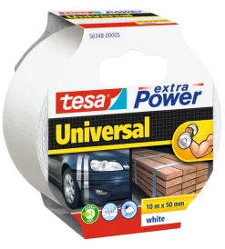 Nastri Vari-Tesa Nastro adesivo "extra power" colore bianco, 10 mt x 50 mm -