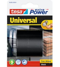 Nastro adesivo "extra power" colore nero, 5 mt x 50 mm - Nastri Vari