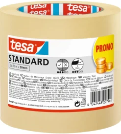 Tesa Nastri Mascheratura|Nastro adesivo per mascheratura "easy cover universal" in carta 50mmx50 mt 2 pezzi