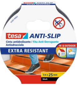 Nastri Vari-Tesa Nastro antiscivolo anti-slip nero, 25 mm x 5 mt -