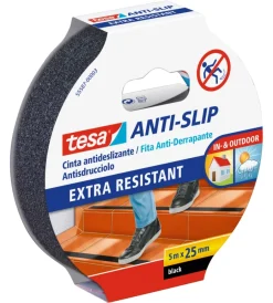 Nastri Vari-Tesa Nastro antiscivolo anti-slip nero, 25 mm x 5 mt -