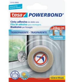 Nastri Vari-Tesa Nastro biadesivo per interni, 1,50 mt x 19 mm -